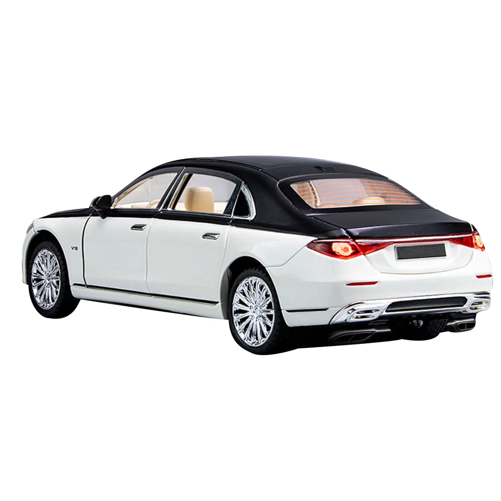 Sound & Light Alloy Metal 1/24 Car Model Gift Collection For Benz Maybach