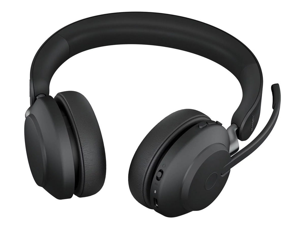 Jabra Evolve2 65 - -  Stereo with Charging Stand - Connector Circumaural Headset - Black
