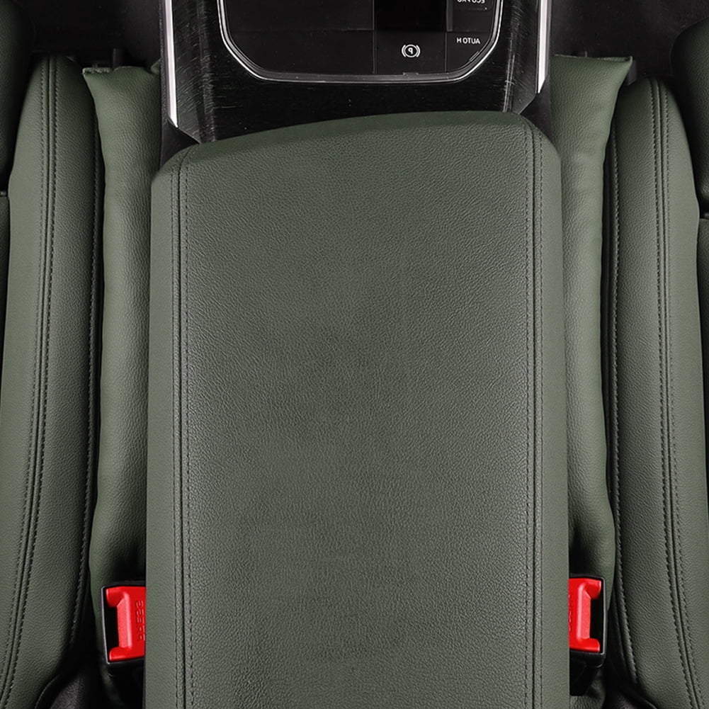 Opulentia Upholstery for vehicles, Car Seat Gap Filler Pad  Leather Console Side Pocket Organizer Set of 2