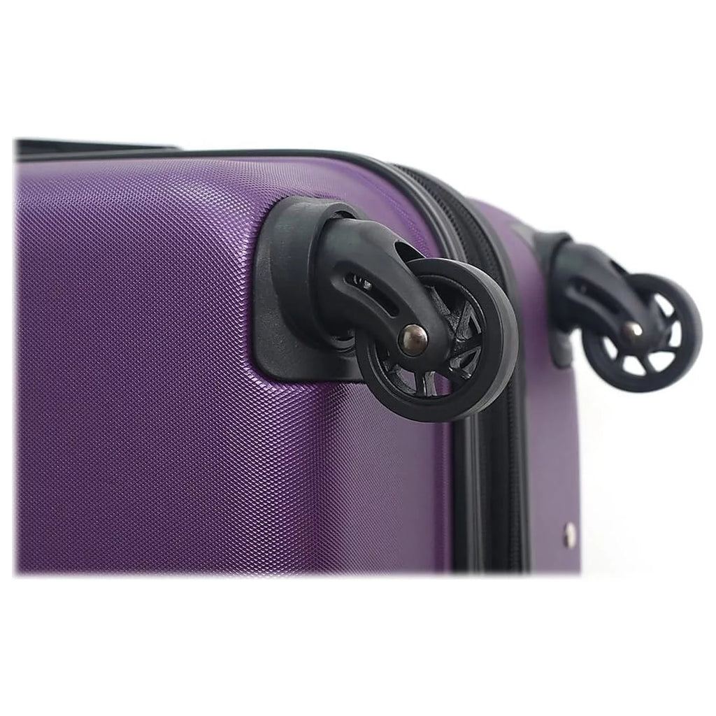 Plastic Carry-On Luggage Purple (-)