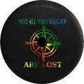 2018 2019 Wrangler  Backup Camera Not All Who Wander Peace Love Tiedye Spare Tire Cover for Jeep  33 Inch