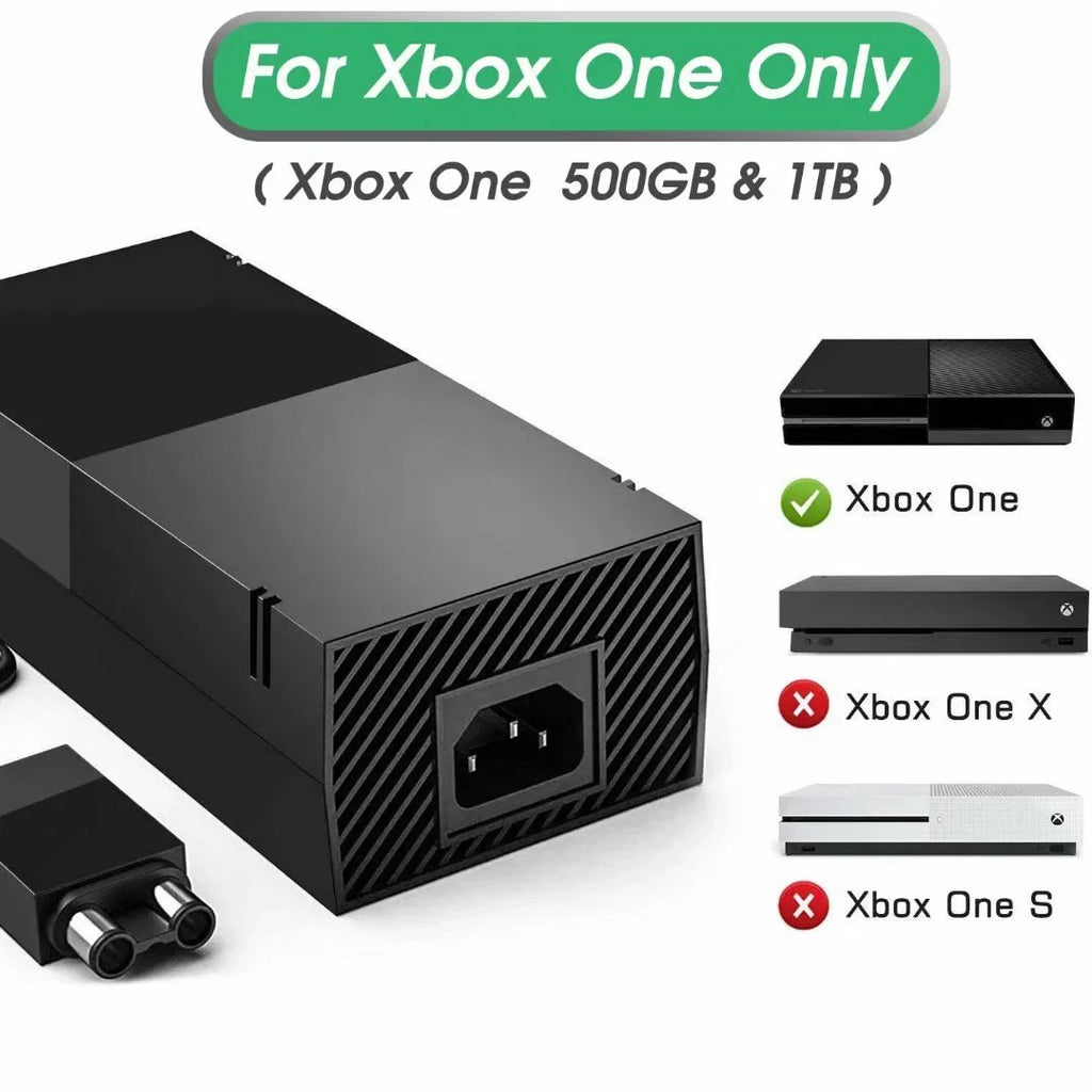 12V 17.9A Replacement Xbox One Video Game Console Power Supply Brick - Also Fit 12V 10.83A 16.5A