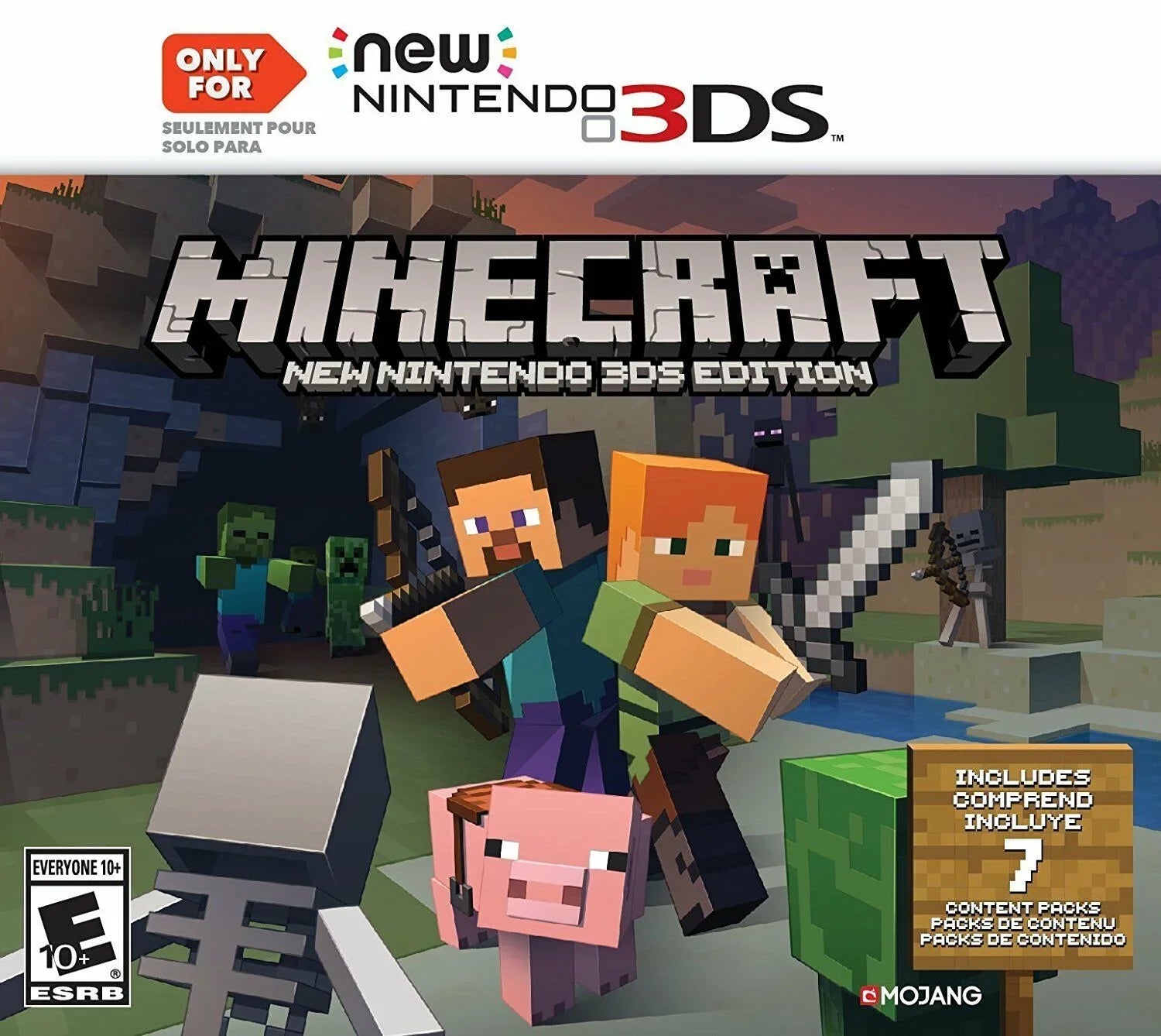 Minecraft:  Nintendo 3DS Edition [ 2DS MoJang Bonus 7 Contents]