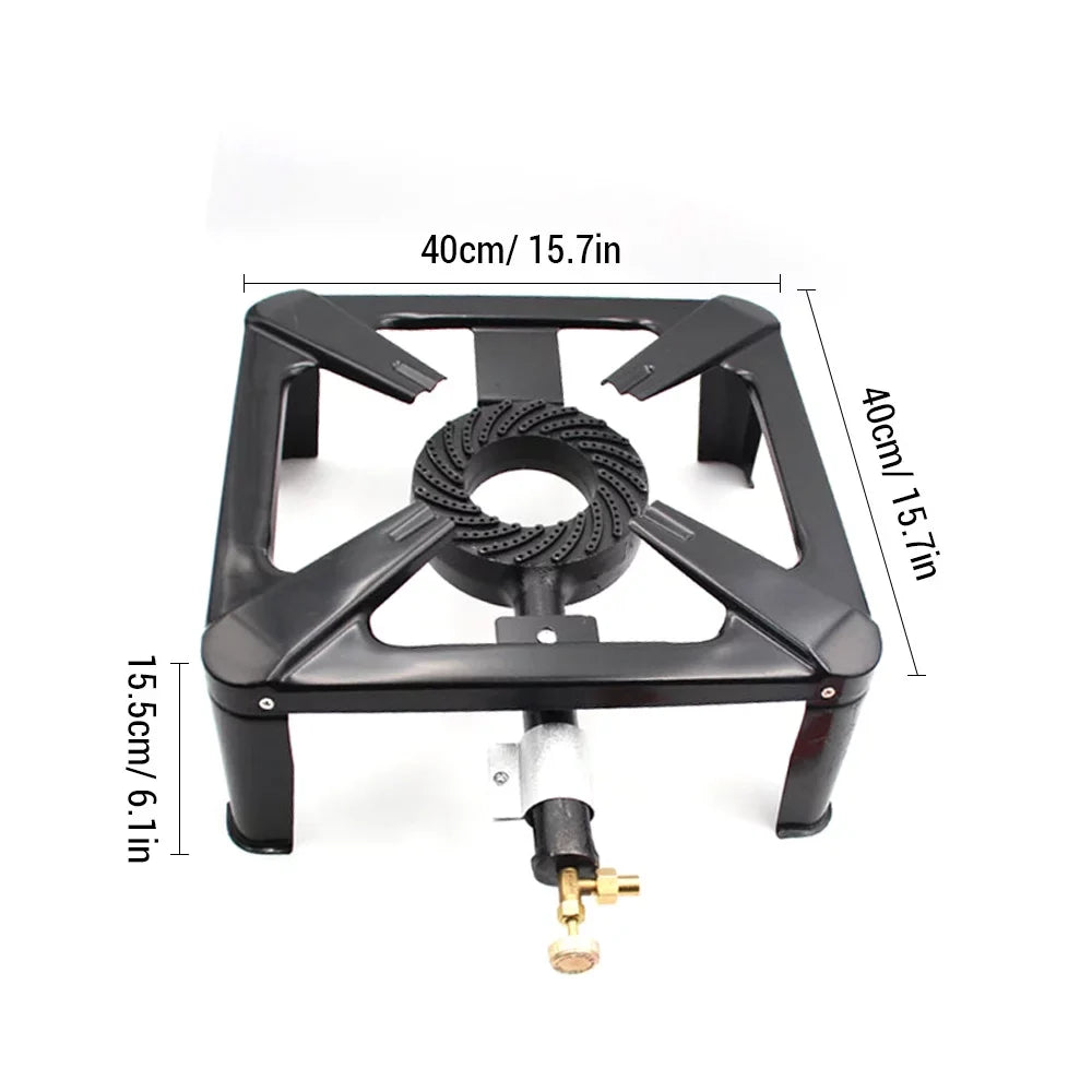 Walmeck Portable Gas Stove , Propane Stove, Cast Iron Camping Stove for Cooking Outdoors