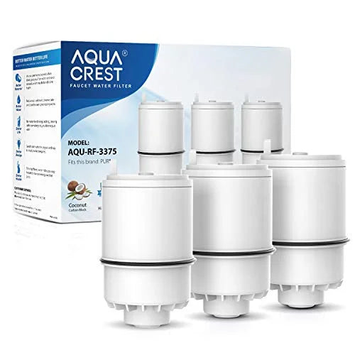 Certified Water Filter, Compatible with Pur -3375 () Faucet Replacement Water Filter (Pack of 3, Packing May Vary)