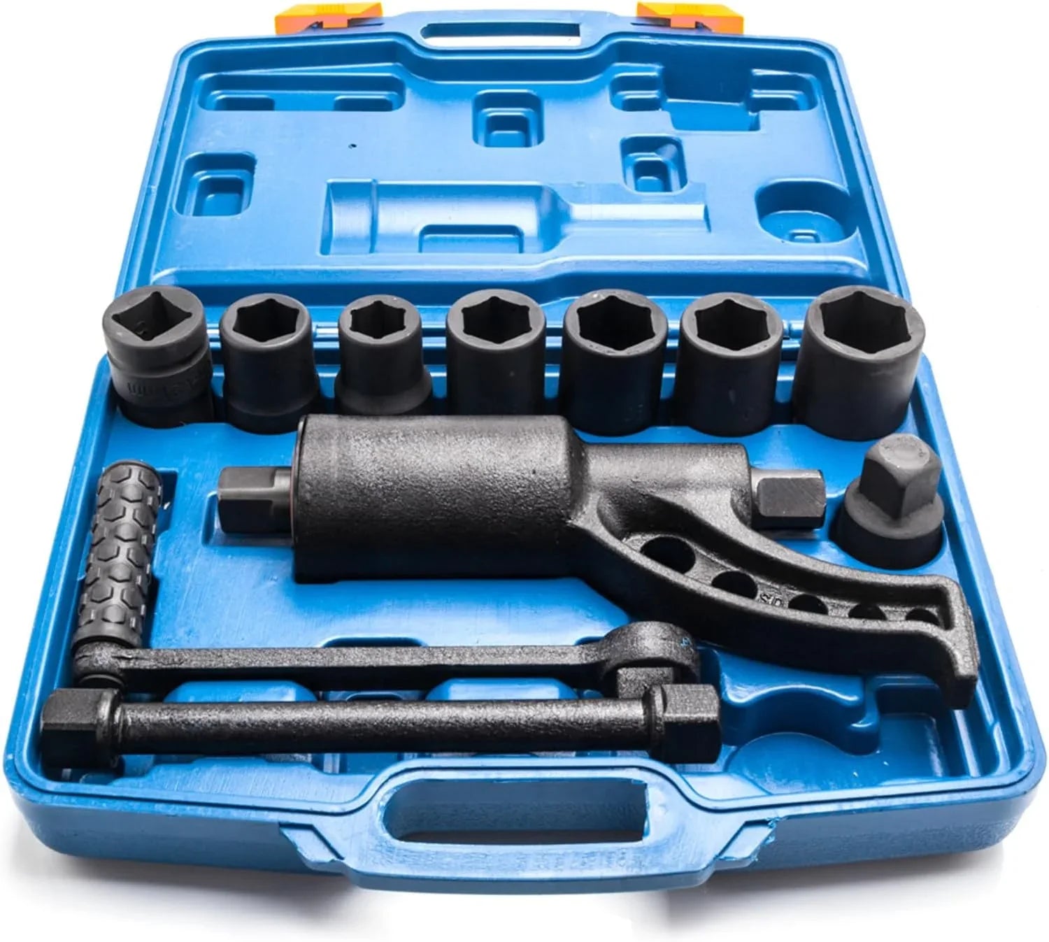 1:58 Heavy Duty Torque Multiplier Set 4800  Lug Nut torque Set Lugnut Remover with Case Labor Saving Tool 8pcs Socket Black