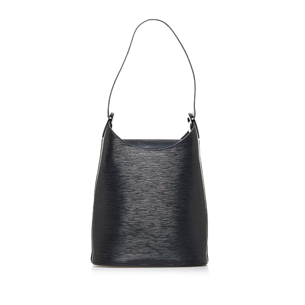 Pre-Owned Authenticated Louis Vuitton Epi Sac Verseau Leather Black Shoulder Bag Unisex (Fair)