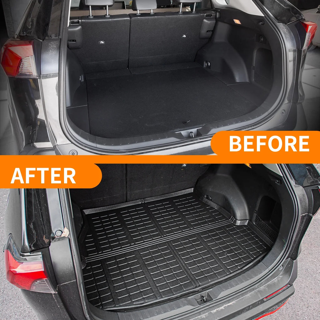 Fit 2019 2020 2021 2022 2023 Toyota Rav4 Trunk Mat  Cargo Liner All Weather Rubber Mat Toyota Rav4 Accessories (Rear Trunk Mat)