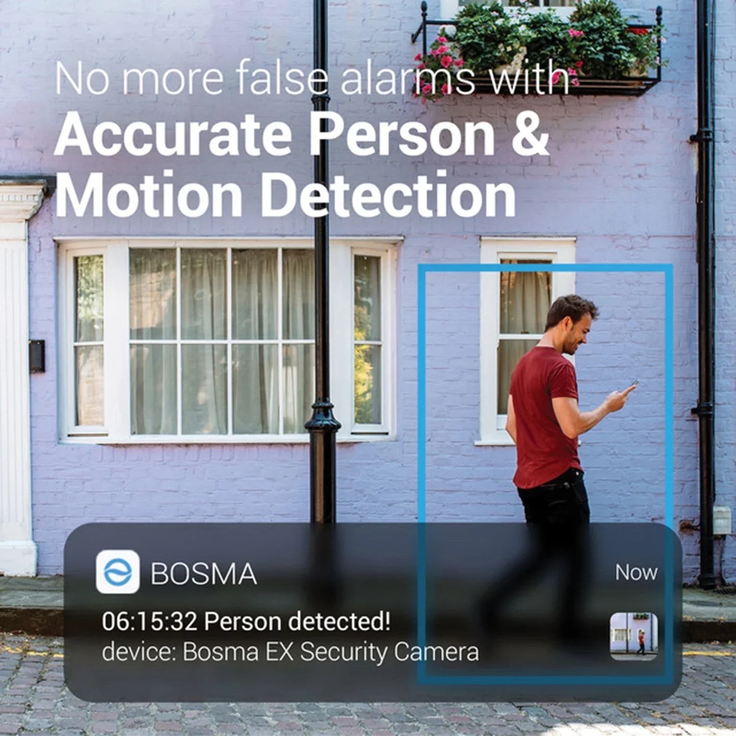 Bosma   1080p Full  Outdoor Wi-Fi Security Camera with Spotlight