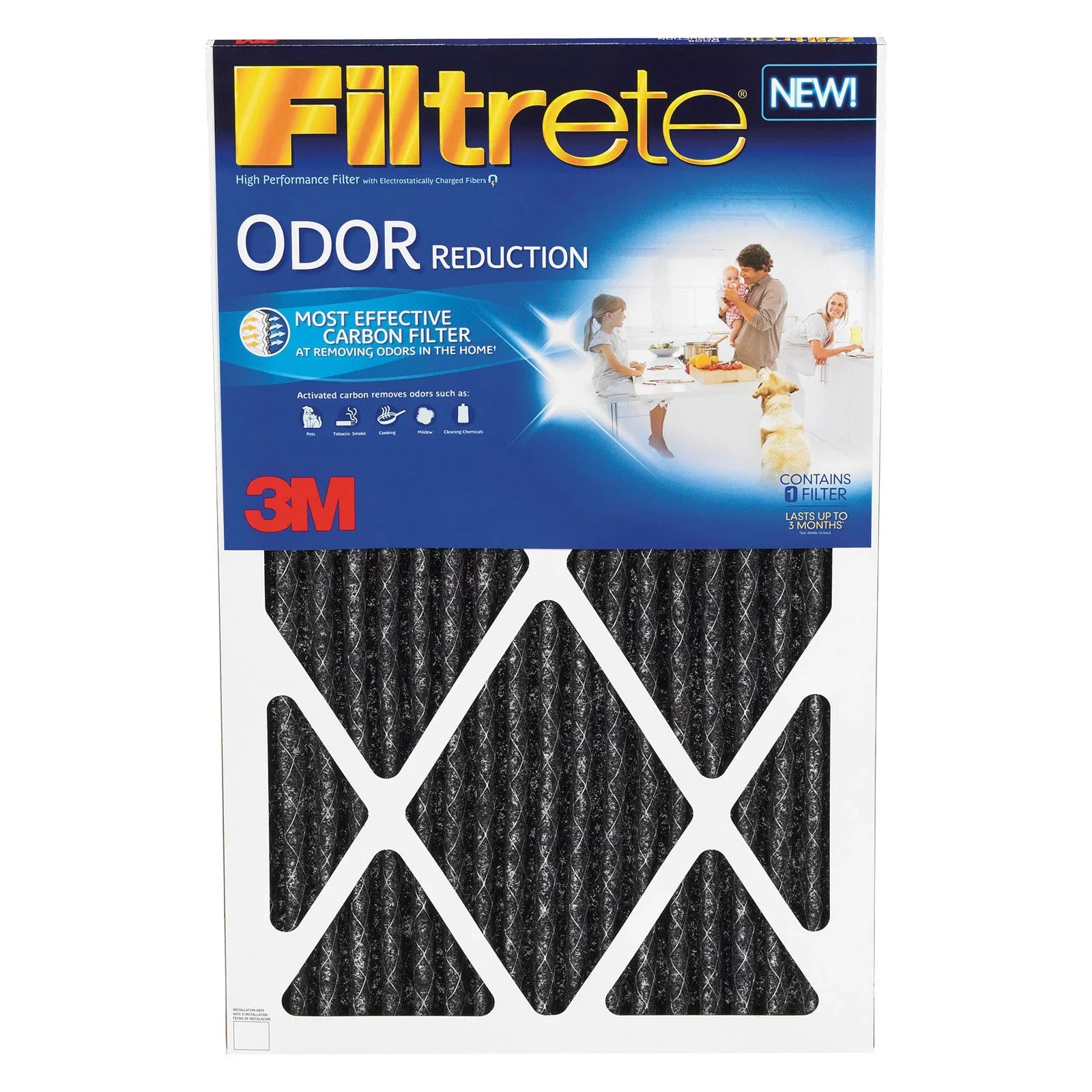3M -4 Home Odor Reduction Filters - 4 Pack
