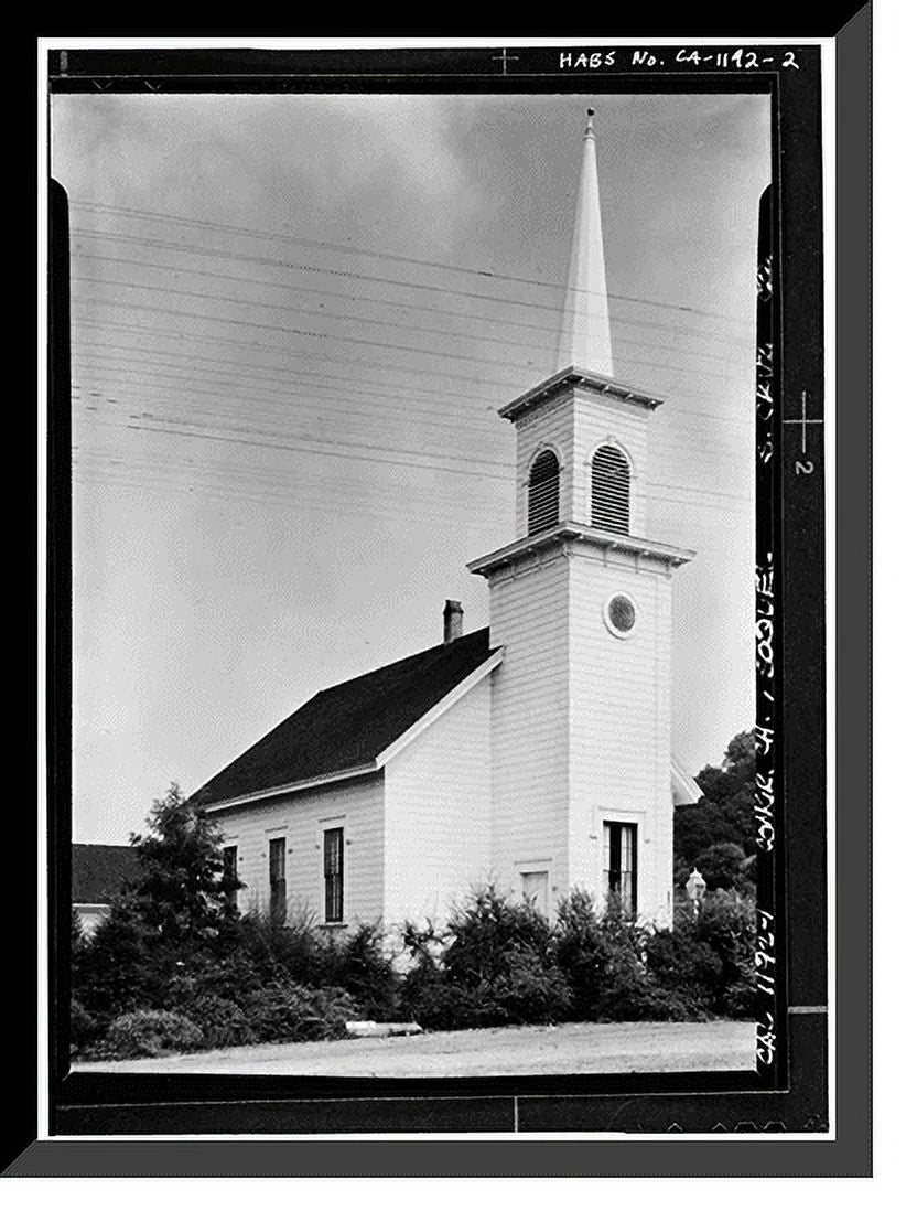 Historic Framed Print, Congregational Church, Soquel, Santa Cruz County,  - 2, 17-7/8" x 21-7/8"