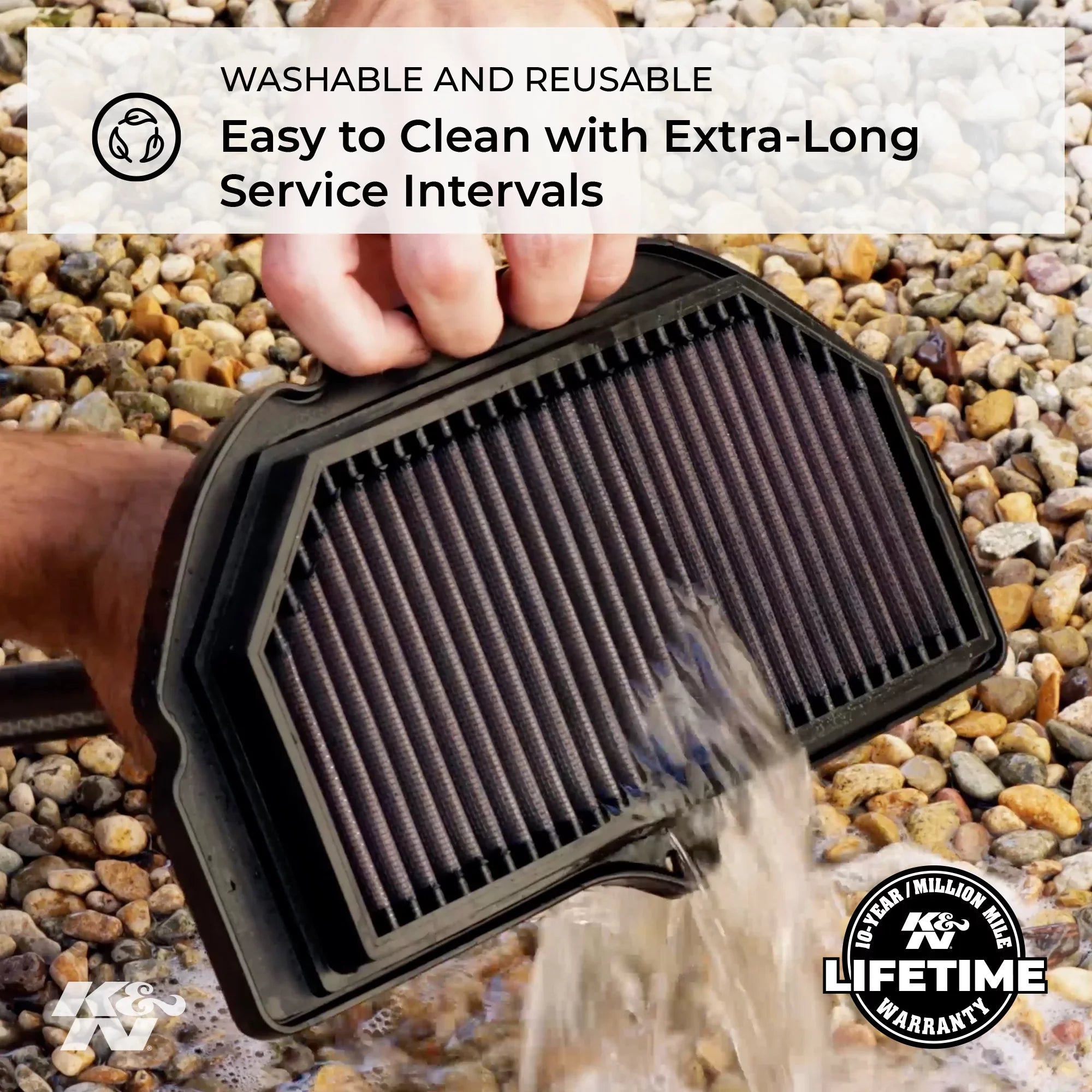 & Engine Air Filter: High Performance, Premium, Powersport Air Filter: 2000-2019 / (, , , , , ) -4000