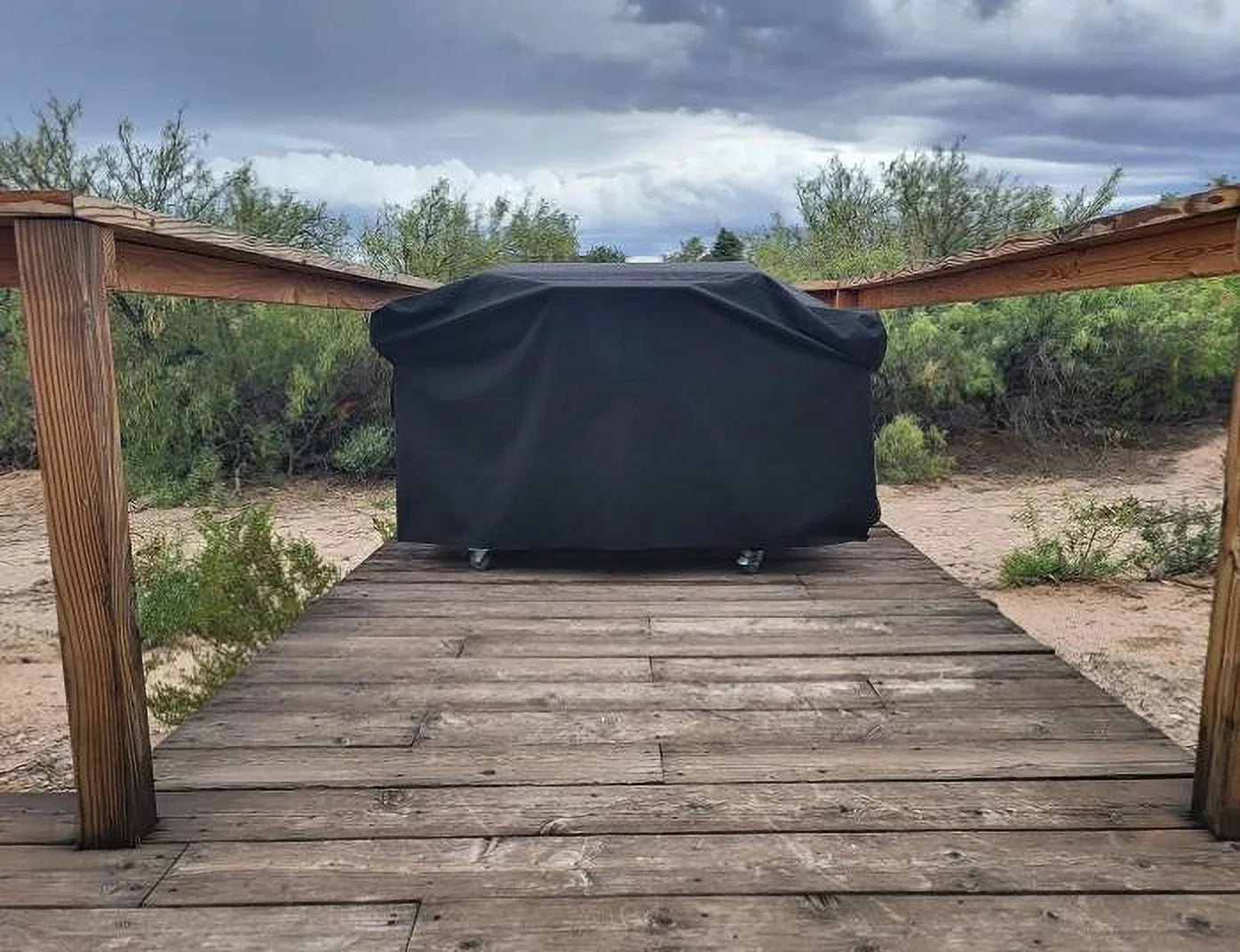 Heavy Duty 600D Polyester Cover Fits 5482 Blackstone 36 inches Griddle Cooking Station with Hood,Also for Blackstone 28 inch ,Outdoor Flat Top Gas Grill Cover with Straps