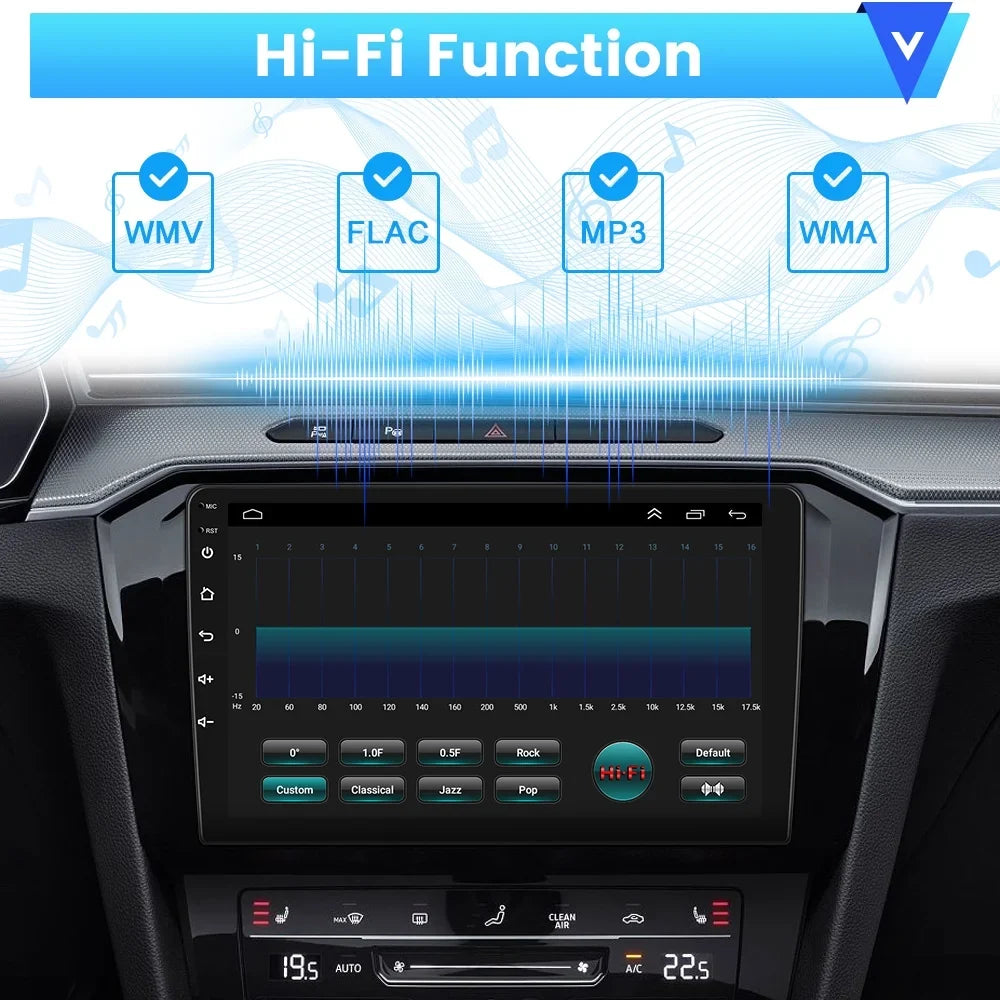 Podofo 2+32G for Hyundai Elantra 2014-2016 Wireless Carplay Android Auto Mirror Link 9'' Touchscreen Car Stereo Radio Android 11 System   Hifi  Bluetooth Usb,  Backup Camera