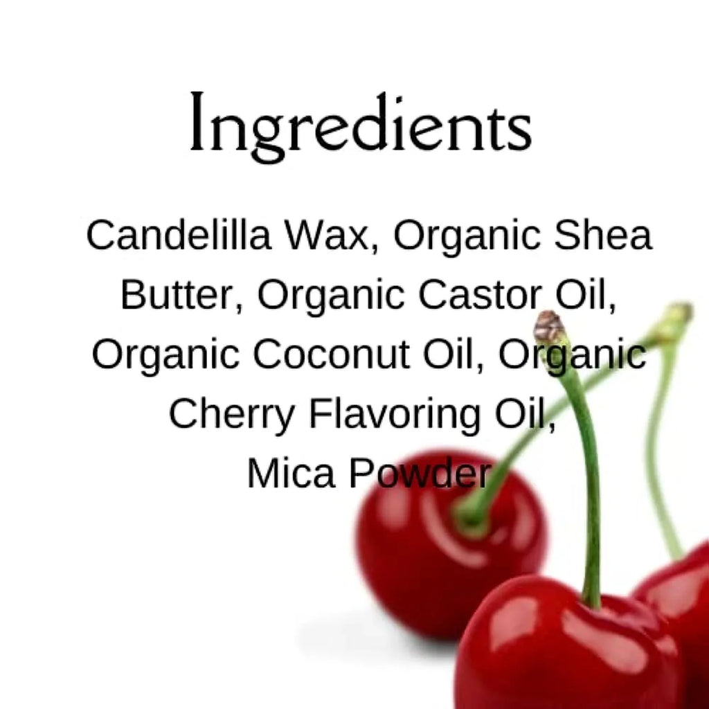 Cosmetics Organic Red Cherry Lip Gloss (10 mL)-Vegan Clean Beauty that Hydrates  and  Conditions Lips with Subtle Flavor- Sparkly Lip Gloss- Lip Gloss Color Pigment