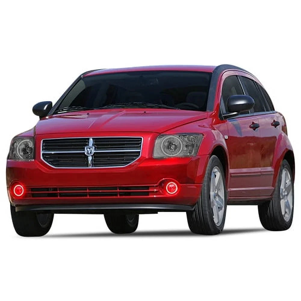 Flashtech   Multi Color Halo Ring Fog Light Kit for Dodge Caliber 07-12 with .3 Fusion Color Change Wifi Remote