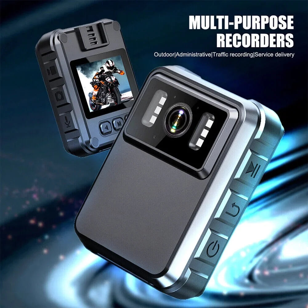 Police Body Camera - Mini Camcorder with 1080P Audio Video  and  Night Vision