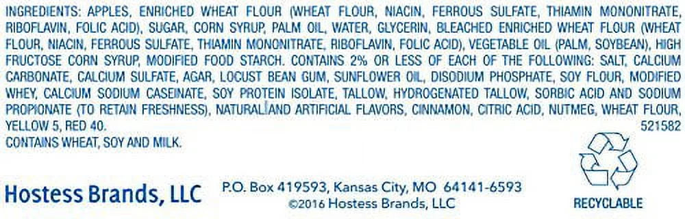 Hostess Fruit Pie, Apple, 4.25 Ounce (Pack of 8)