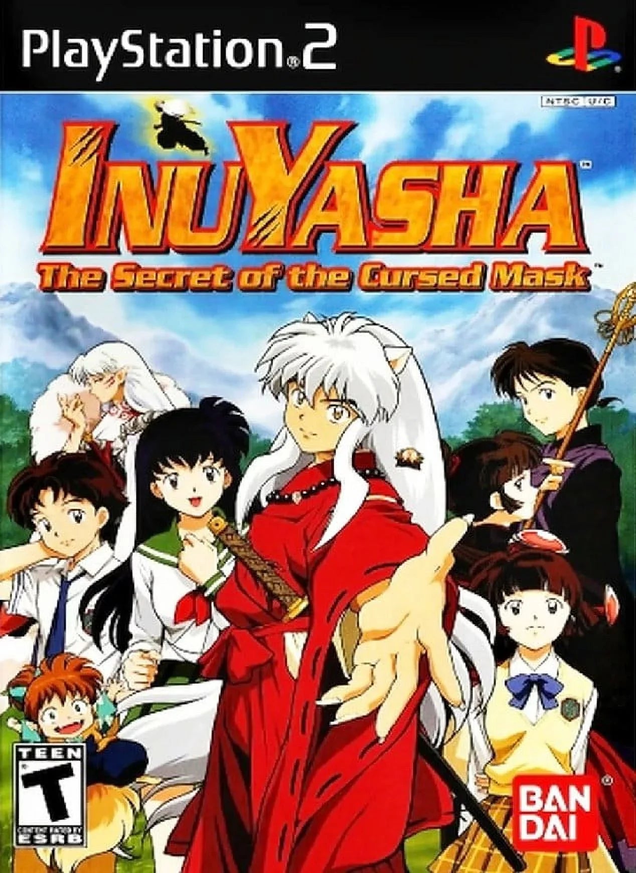 Restored Inuyasha: The Secret of the Cursed Mask (Sony PlayStation 2, 2004) Fighting Game (Refurbished)