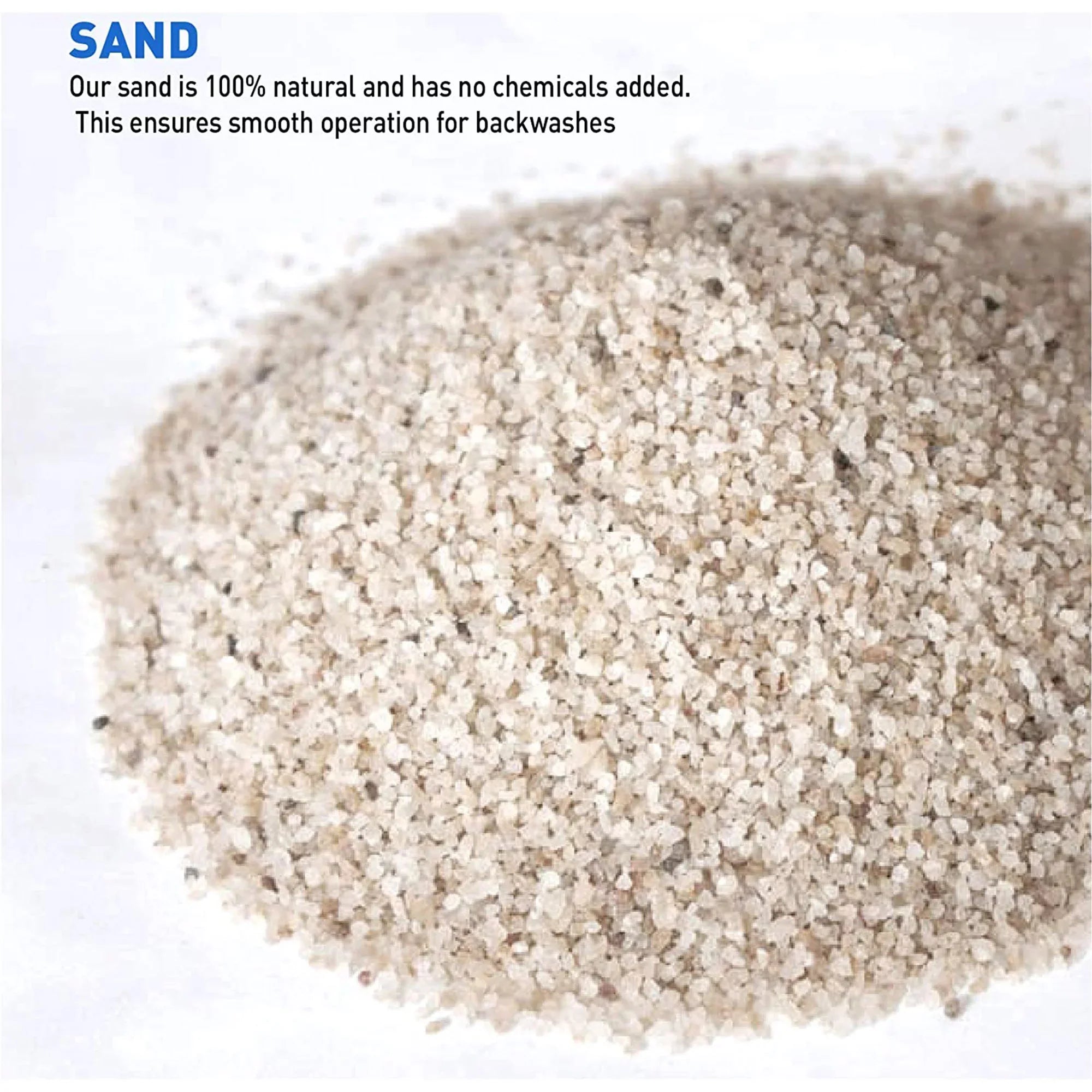 Palmetto Filter Sand for Residential Commercial Pool Filters, 50lb (2 Pack)