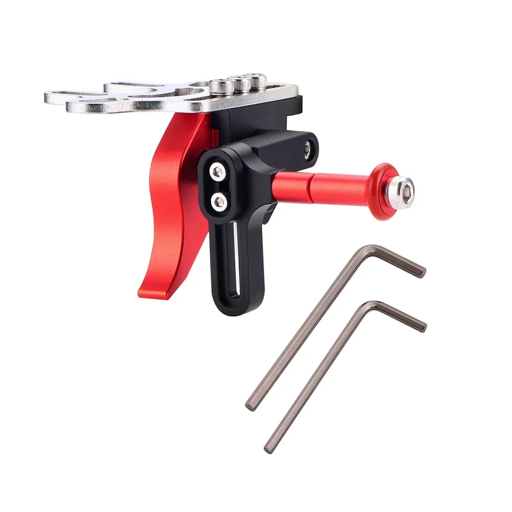Aluminum Alloy Shutter Trigger Extension Lever Extend Mount Adapter Accessory for Dual Handle Diving Tray Stabilizer Underwater Camera Housing Case