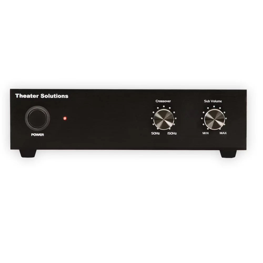 Theater Solutions  Flush Mount 10" Subwoofer Speaker and Amp Set