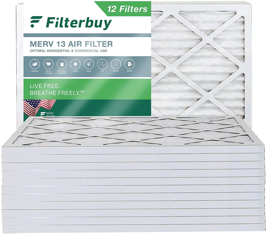 Filterbuy 18x20x1  13 Pleated   Furnace Air Filters (12-Pack)
