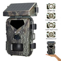 Trail Camera Solar Powered 20MP 1080P Game Camera 0.3s Trigger Time Hunting Cam with Night Vision Motion Activated  Waterproof Loop Recording for Wildlife