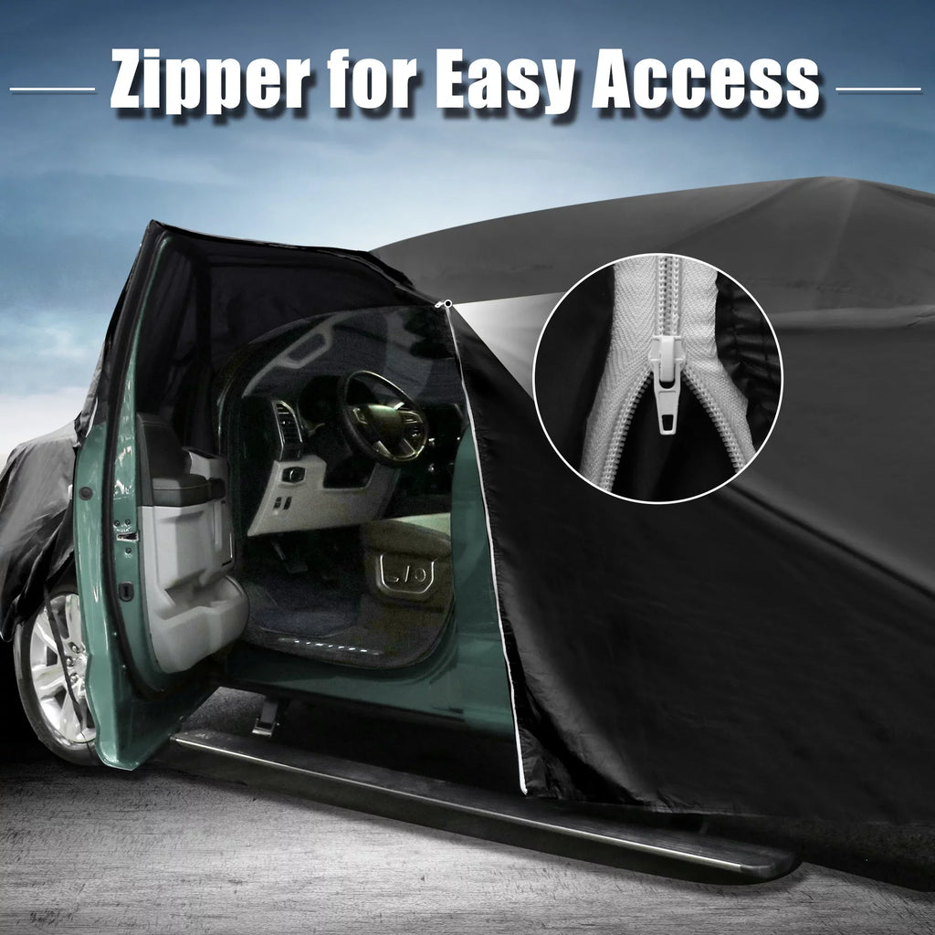 Black Pickup Truck Cover for Toyota Tacoma Extended Cab Crew Cab 4-Door 05-2021