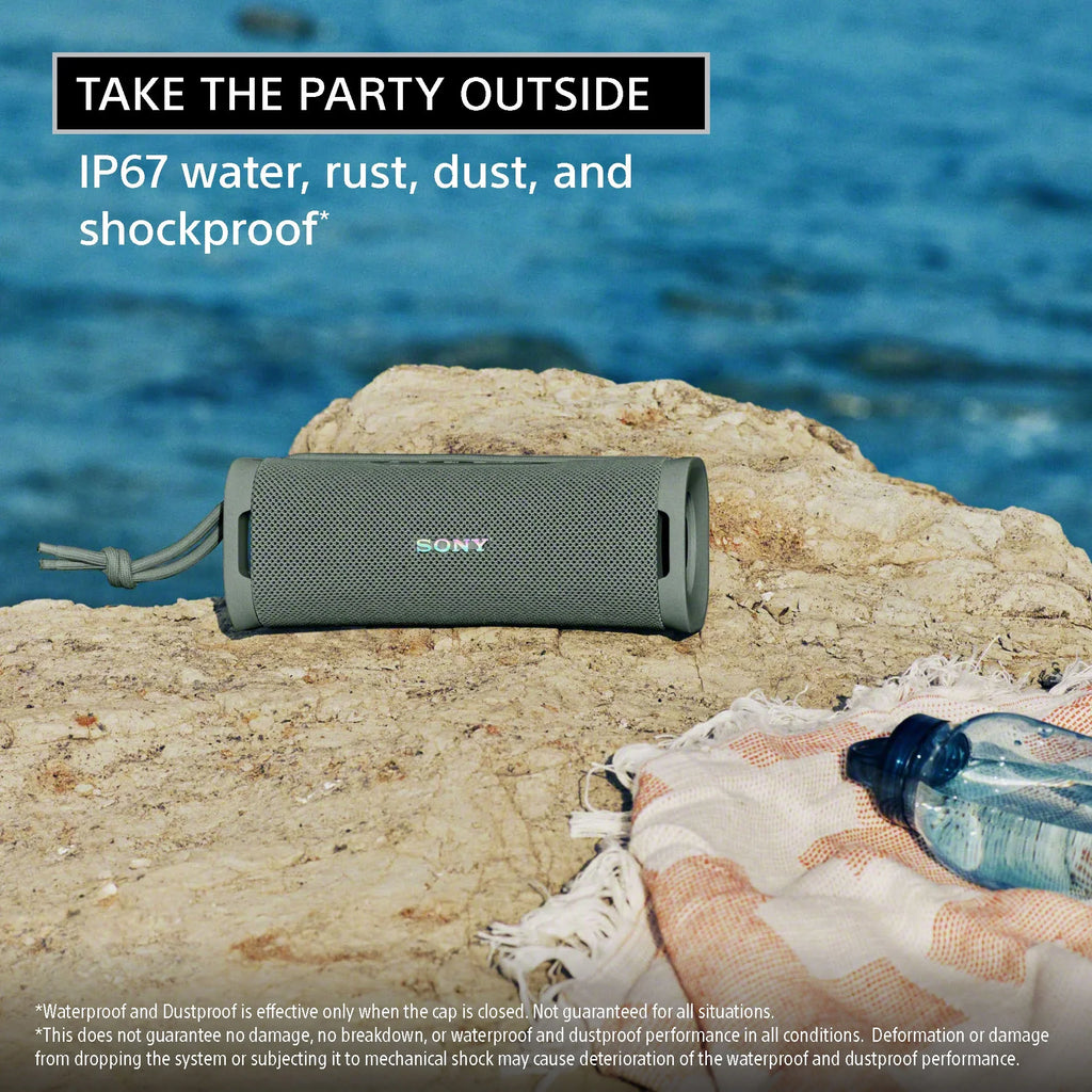 Sony   1 Wireless Ultra Portable Bluetooth Compact Speaker,  Waterproof, Dustproof, Shockproof and Rustproof - Black
