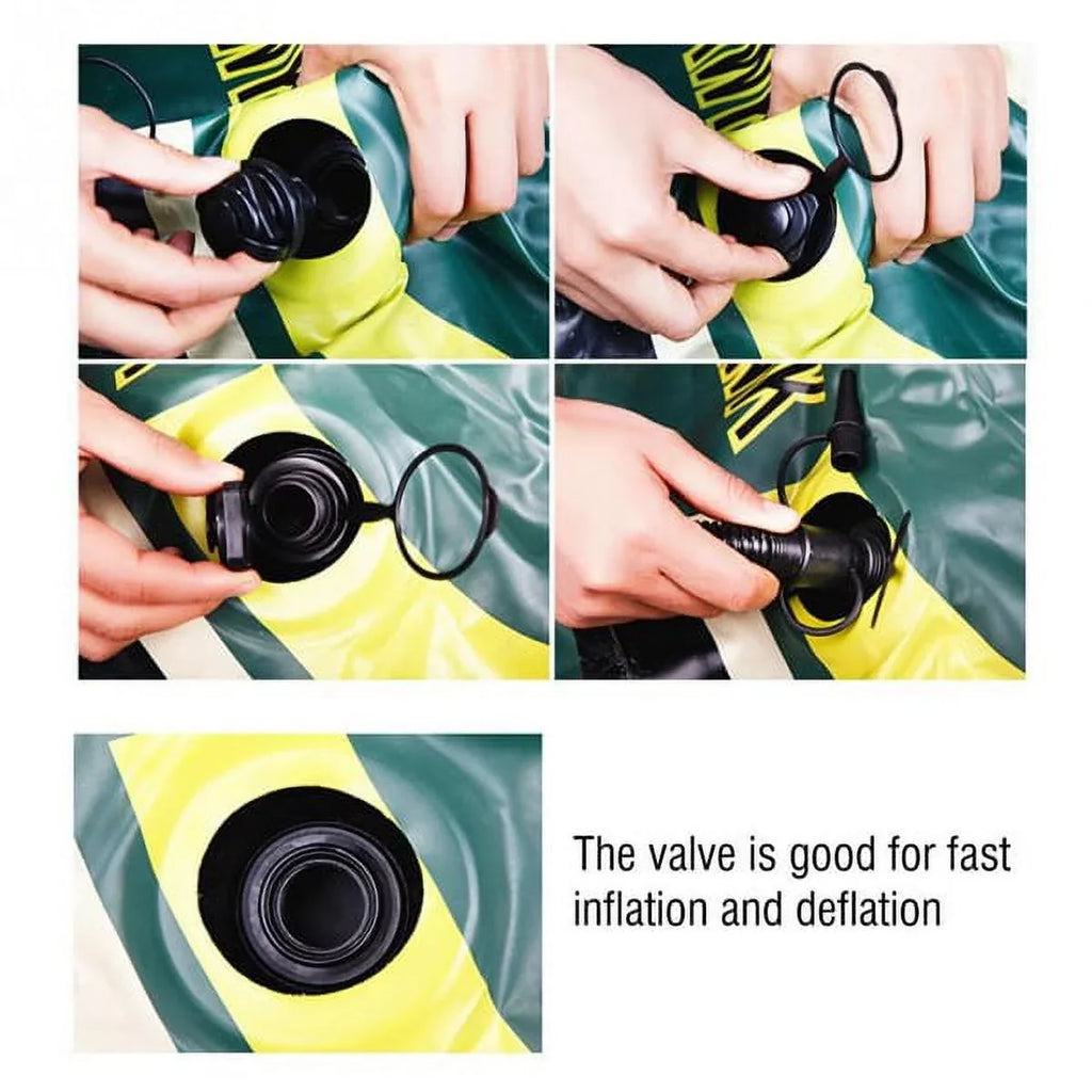 Eastbuy Green  Inflatable Two/Three Person Rowing Air Boat Fishing Drifting Diving Tool
