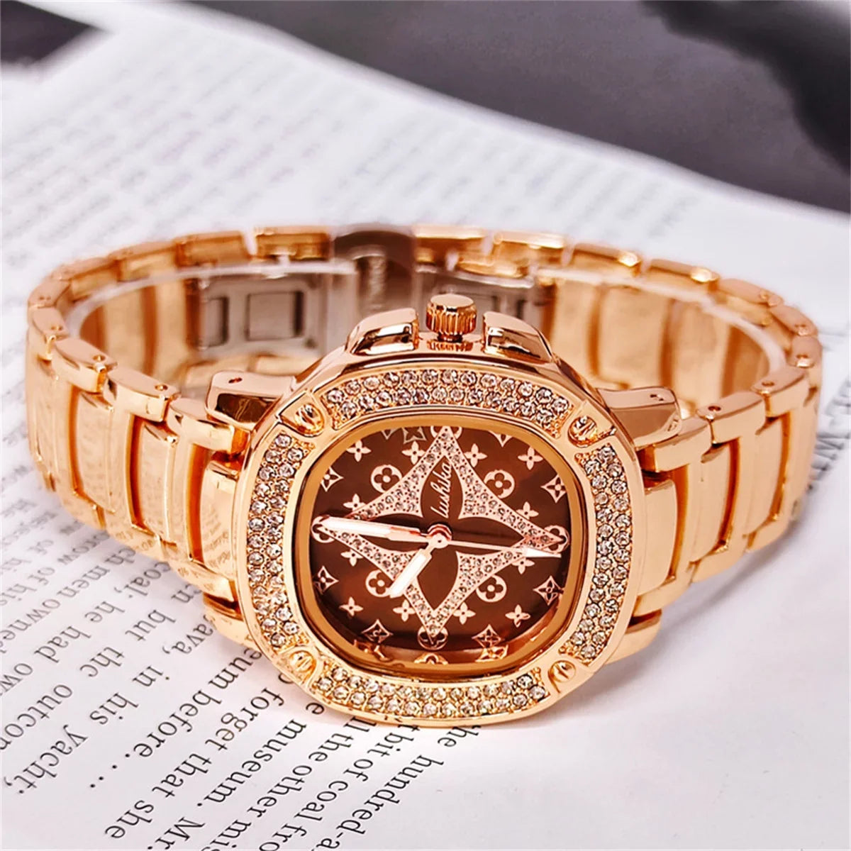 Back To School Supplies Sale Women's Rose Gold Tone Bracelet Watch Christmas Day Gift