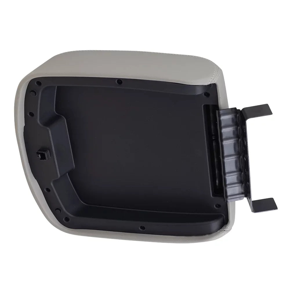Brock Replacement Gray Center Console Armrest Lid Cover Compatible with 2007-2013 Silverado Sierra Tahoe Escalade Pickup Truck with Full Center Console