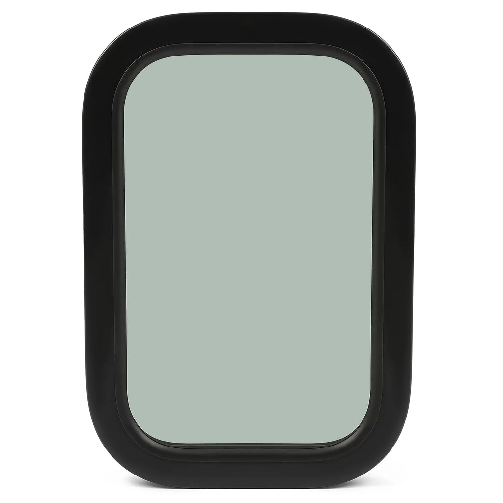 Kojem  Window Black Universal for Camper Vertical Trailer Rip-Up Cargo Powder Coated Glass Steel