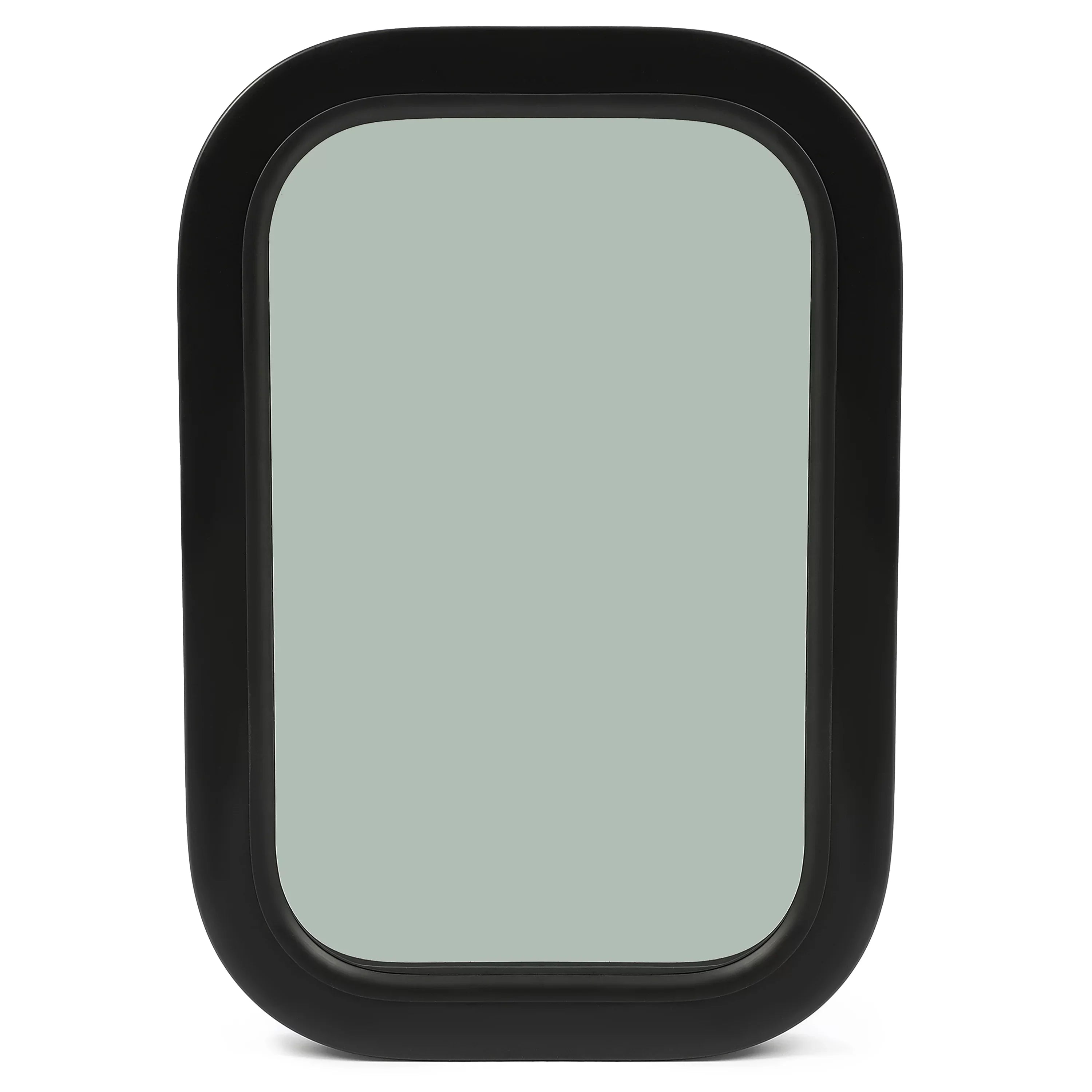Kojem  Window Black Universal for Camper Vertical Trailer Rip-Up Cargo Powder Coated Glass Steel