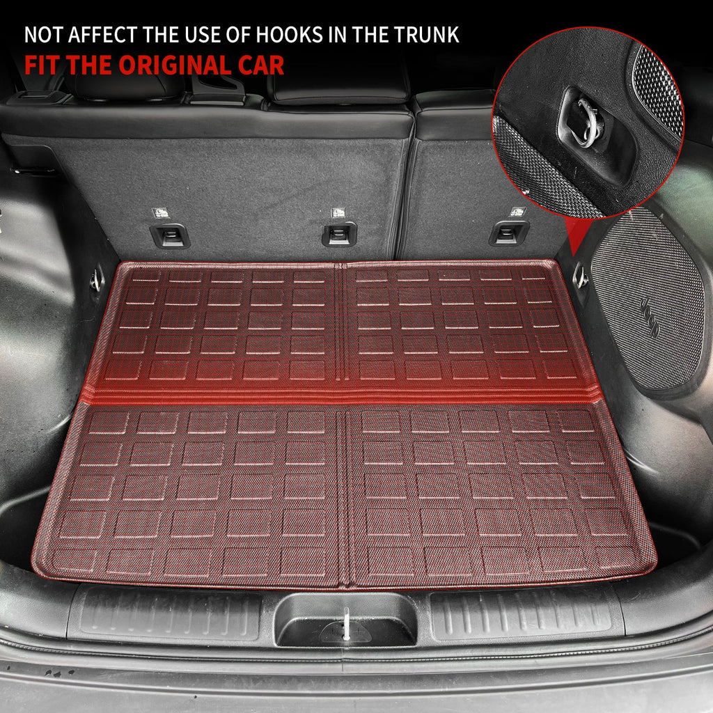 Cargo Mat Compatible with 2019-2023 Jeep Cherokee Trunk Mat Cargo Liner  All Weather Trunk Liner 2022 Cherokee Accessories (Trunk Mat)