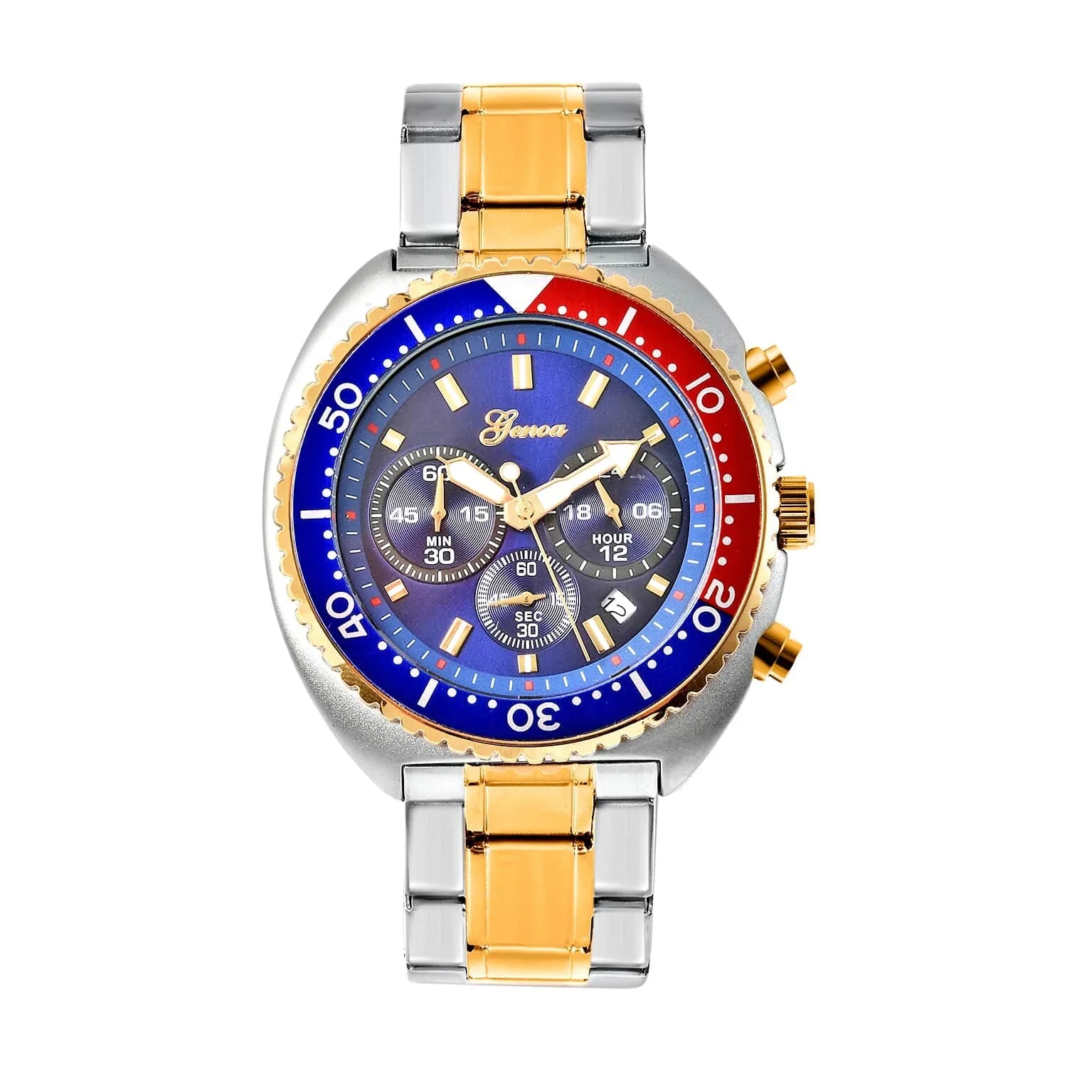 Genoa Water Resistant Watch for Dial Ion Plated Yellow Gold Strap Birthday Mothers Day Gifts for Mom