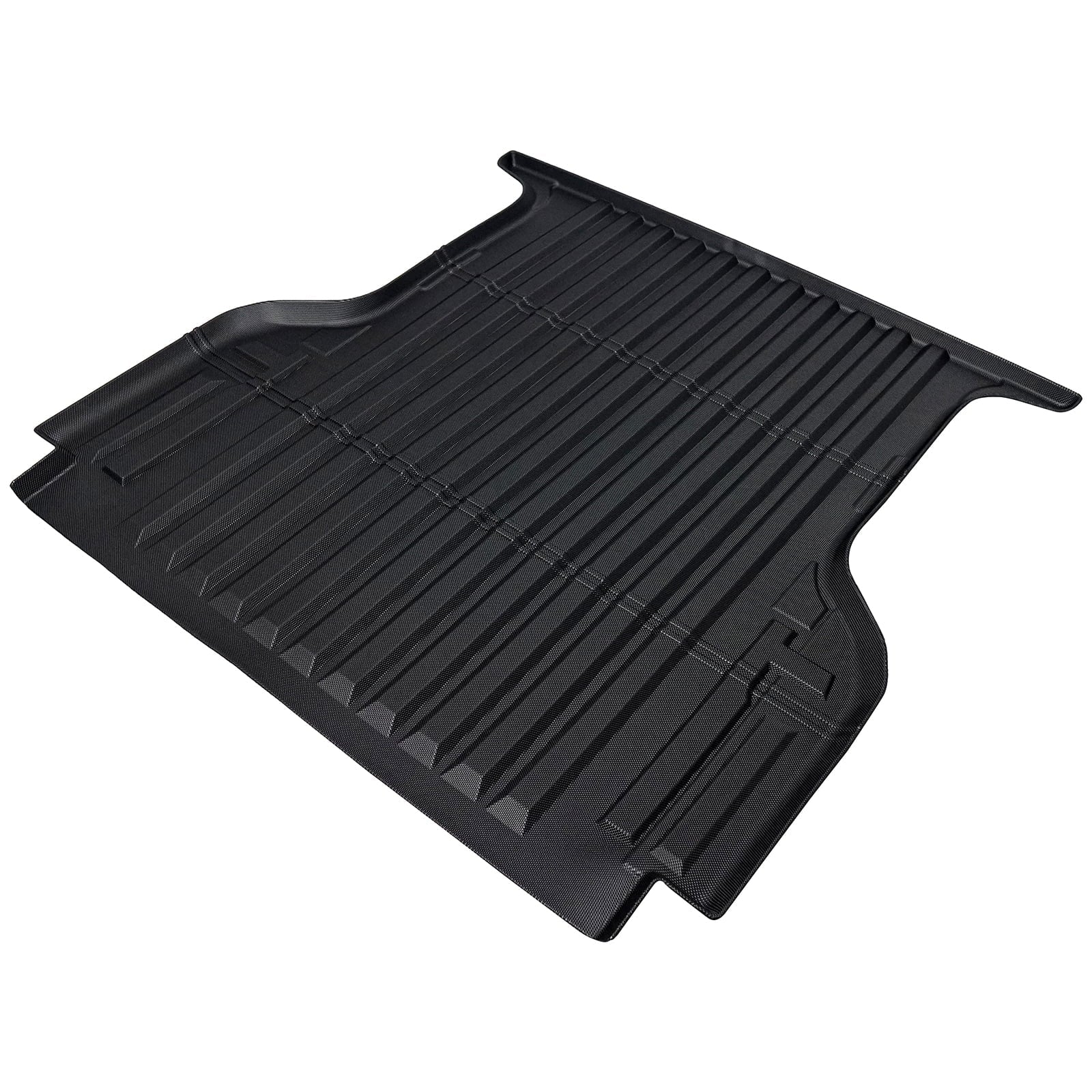 Ikon Motorsports Truck Bed Mat Compatible With 2019-2024 Ford Ranger Super Crew Cab 5Ft Short Bed, Black Rear Storage Floor Liner  Cargo Guard All Weather 3D Heavy Duty Trunk Flooring Protector