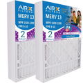 20x25x5 Air Filter  13 Comparable to  1500 - 2200 &  9 Compatible with Air Bear 255649-102 Premium  Made 20x25x5 Furnace Filter 2 pack by     .