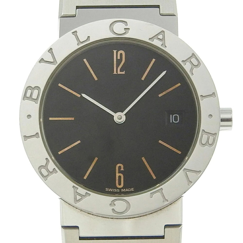 Pre-Owned Bvlgari  Watch  Stainless Steel Quartz Analog Display Black Dial Bulgari Men's  (Fair)