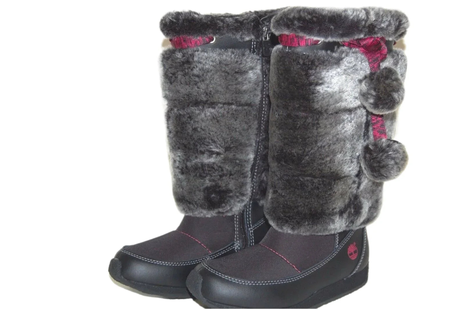 Timberland Preschool Youth Winterberry Tall Fur Medium Boot Black 59794 size 2.5