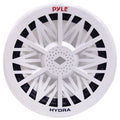 Pyle  8 Inch 400 Watt Peak 4 Ohm Water Resistant Marine Subwoofer, White