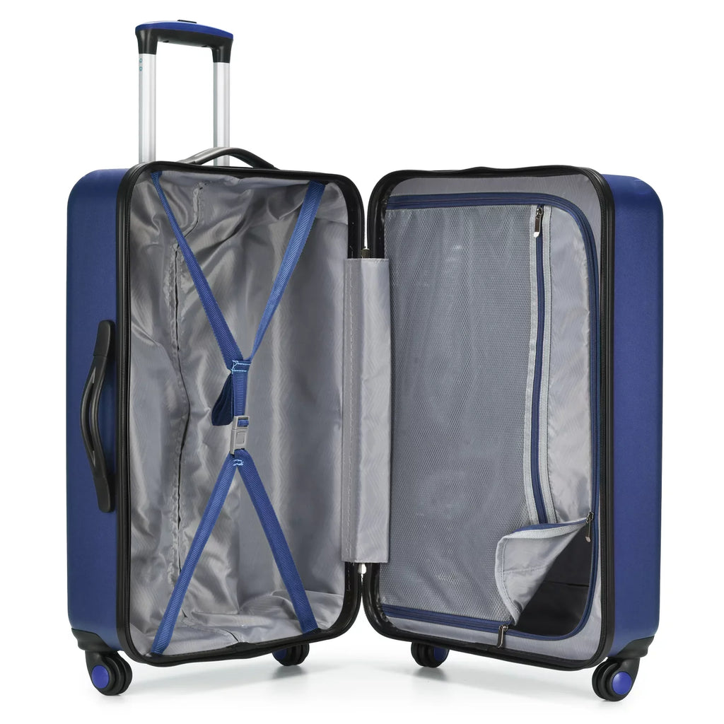 Travel Select  Savannah 3 Piece Hardside Spinner Luggage Set, Navy