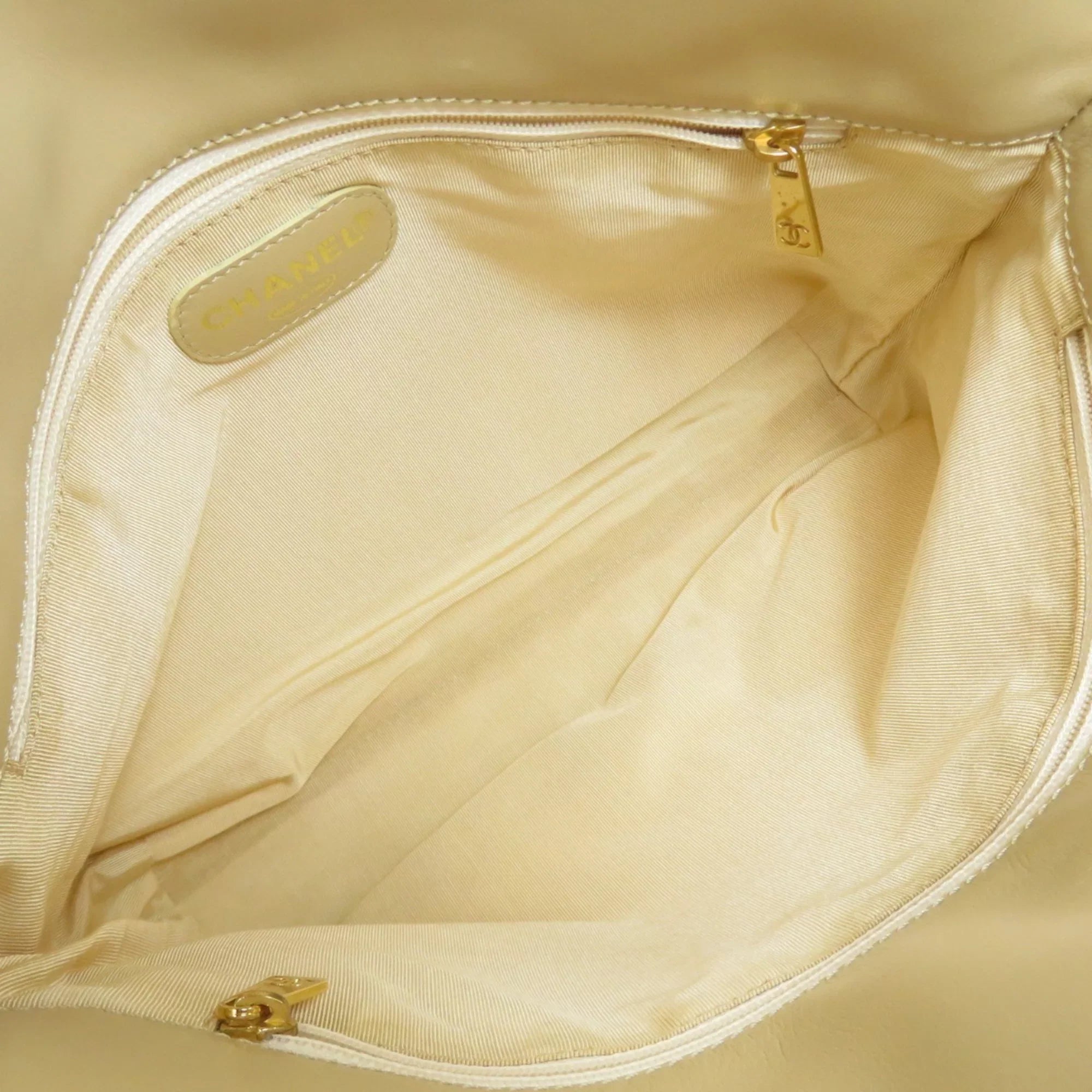 Pre-Owned Chanel coco mark tote bag lambskin ladies  (Good)