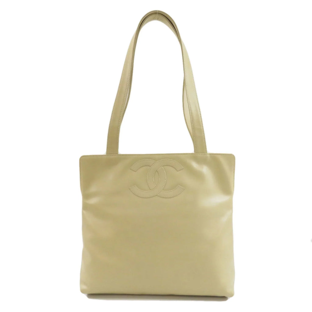 Pre-Owned Chanel coco mark tote bag lambskin ladies  (Good)