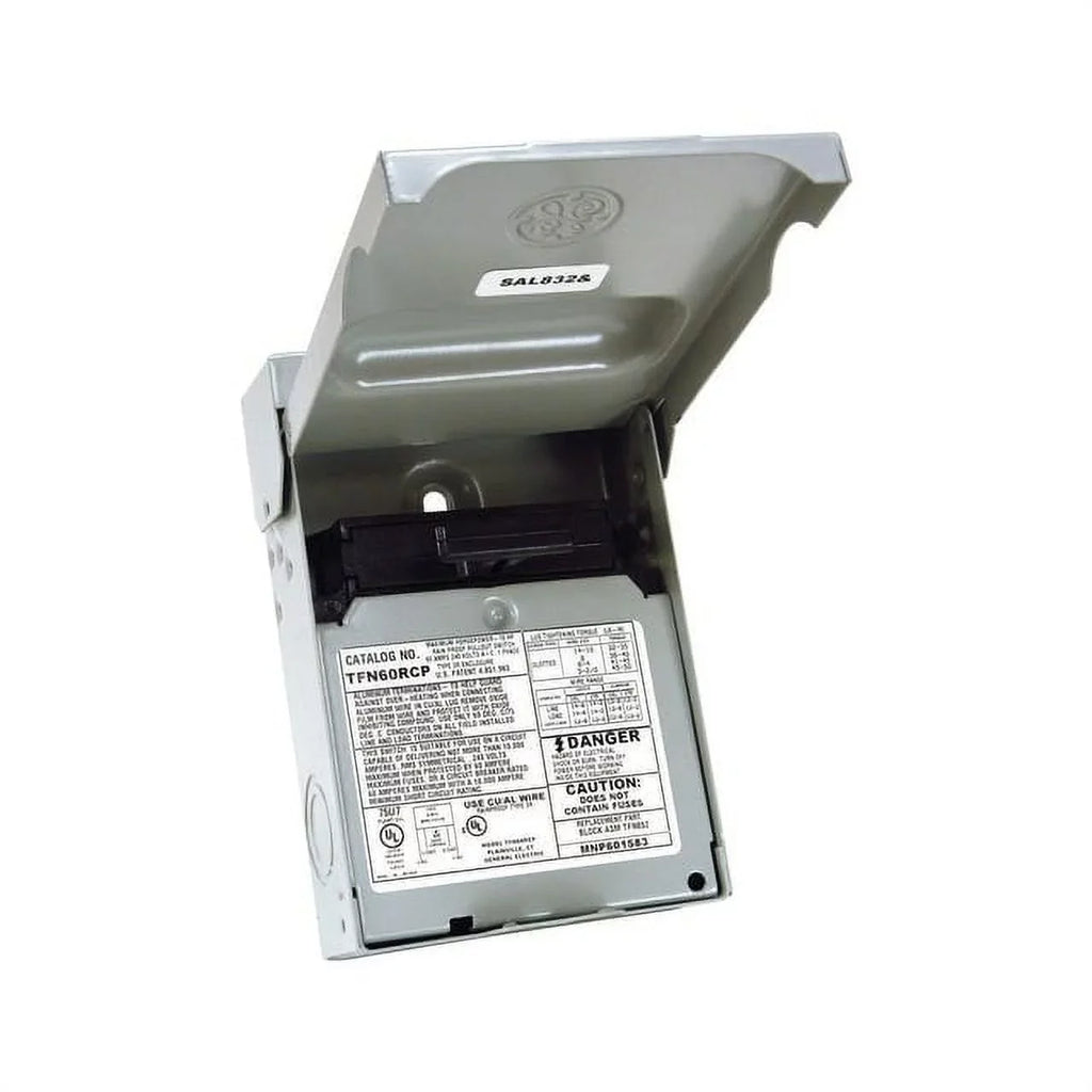 Ge  Tfn60Rcp 60 Amps Non-Fusible 2-Pole Ac Disconnect