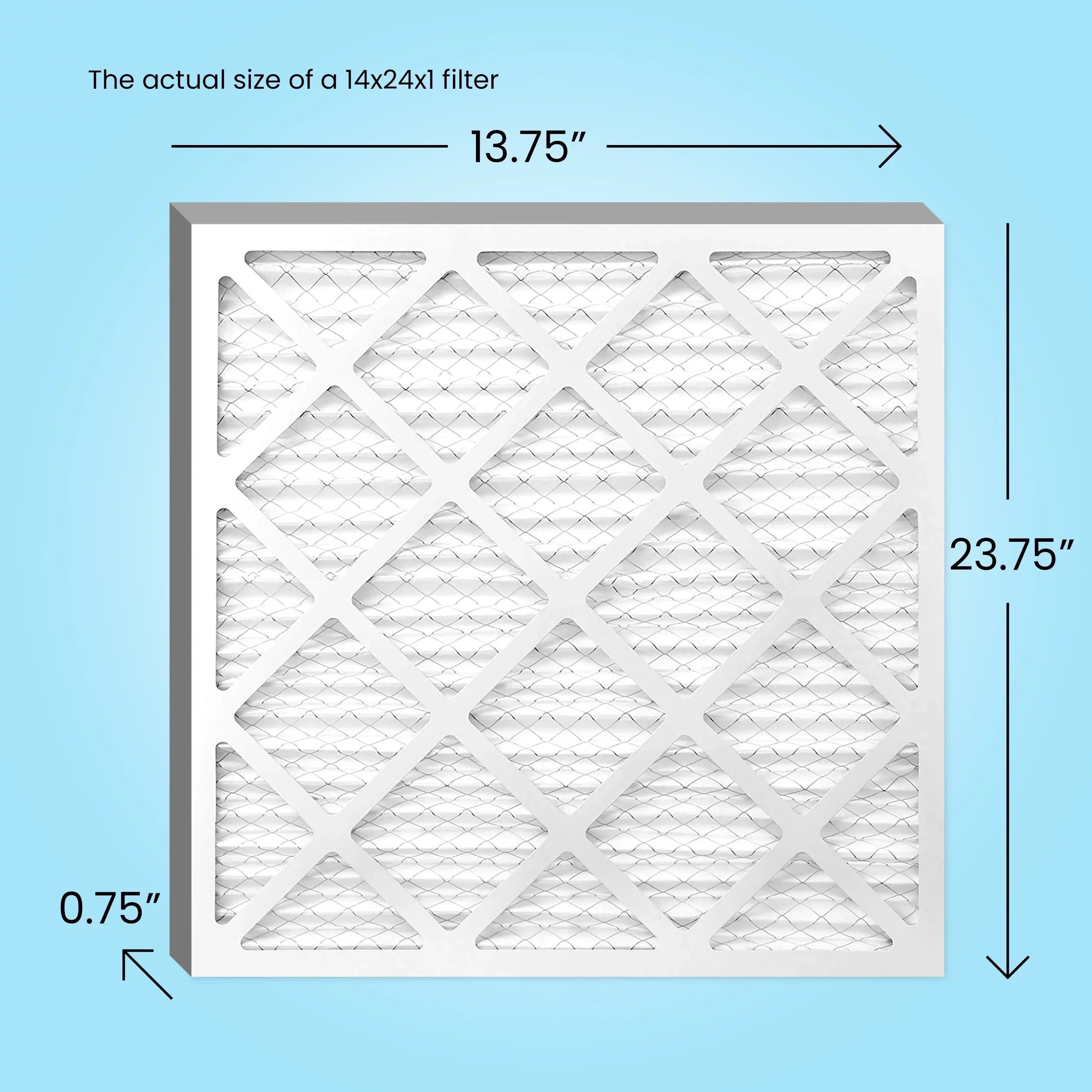 Mint Air, 14x24x1 Air Filter  8, Pleated   Furnace Filters (6 Pack)