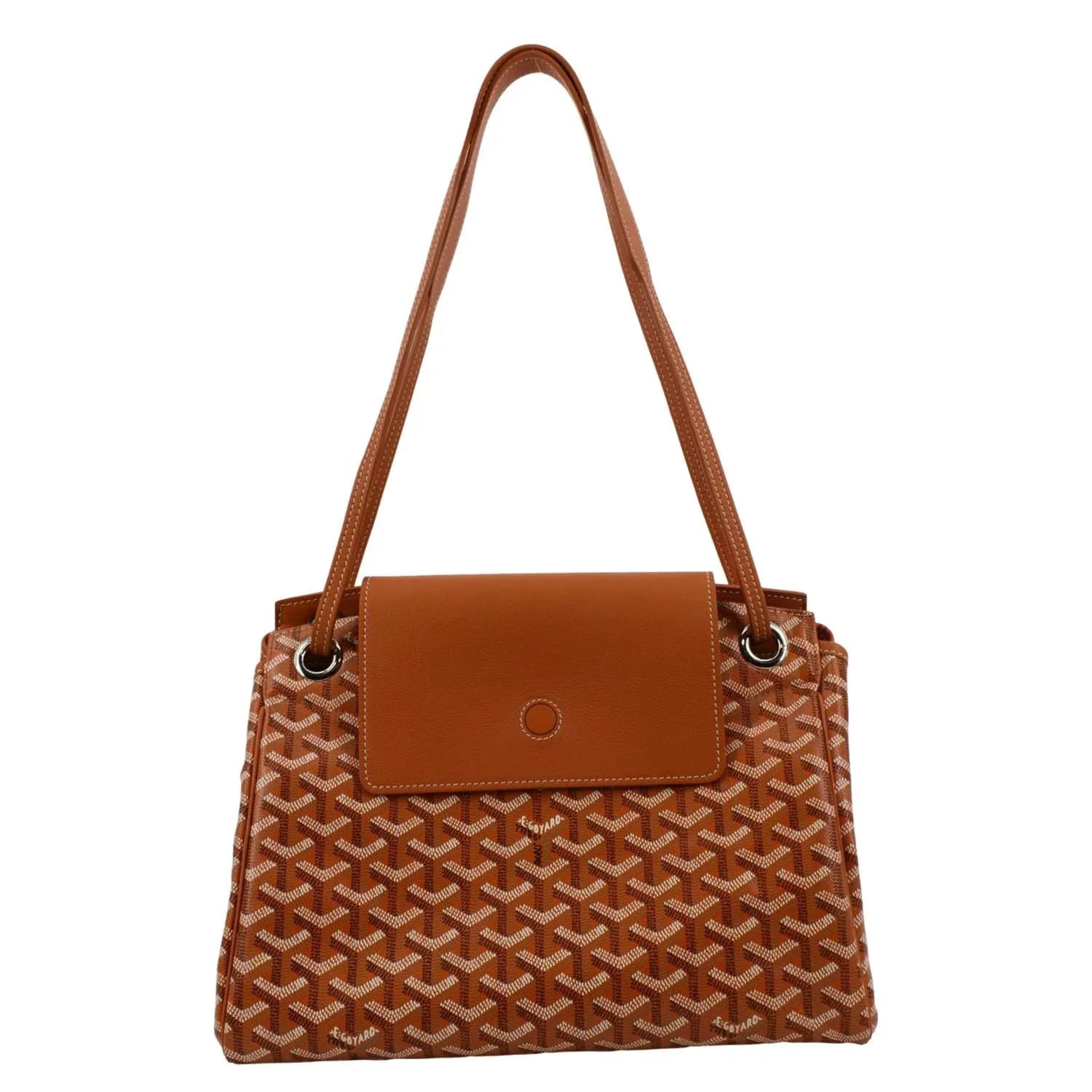 Pre-owned  Rouette Soft Canvas Shoulder Bag Orange