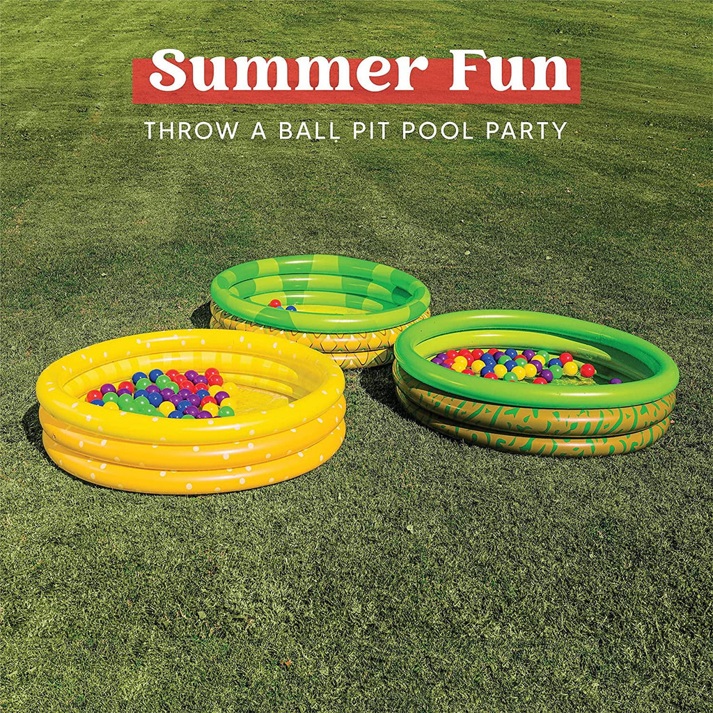 3 Packs 45  10 Inflatable Kiddie Pools Lemon Pineapple Avocado Inflatable Kiddie Pool Set for Kids Summer Fun Baby Swimming Pool Water Pool Pit Ball Pool