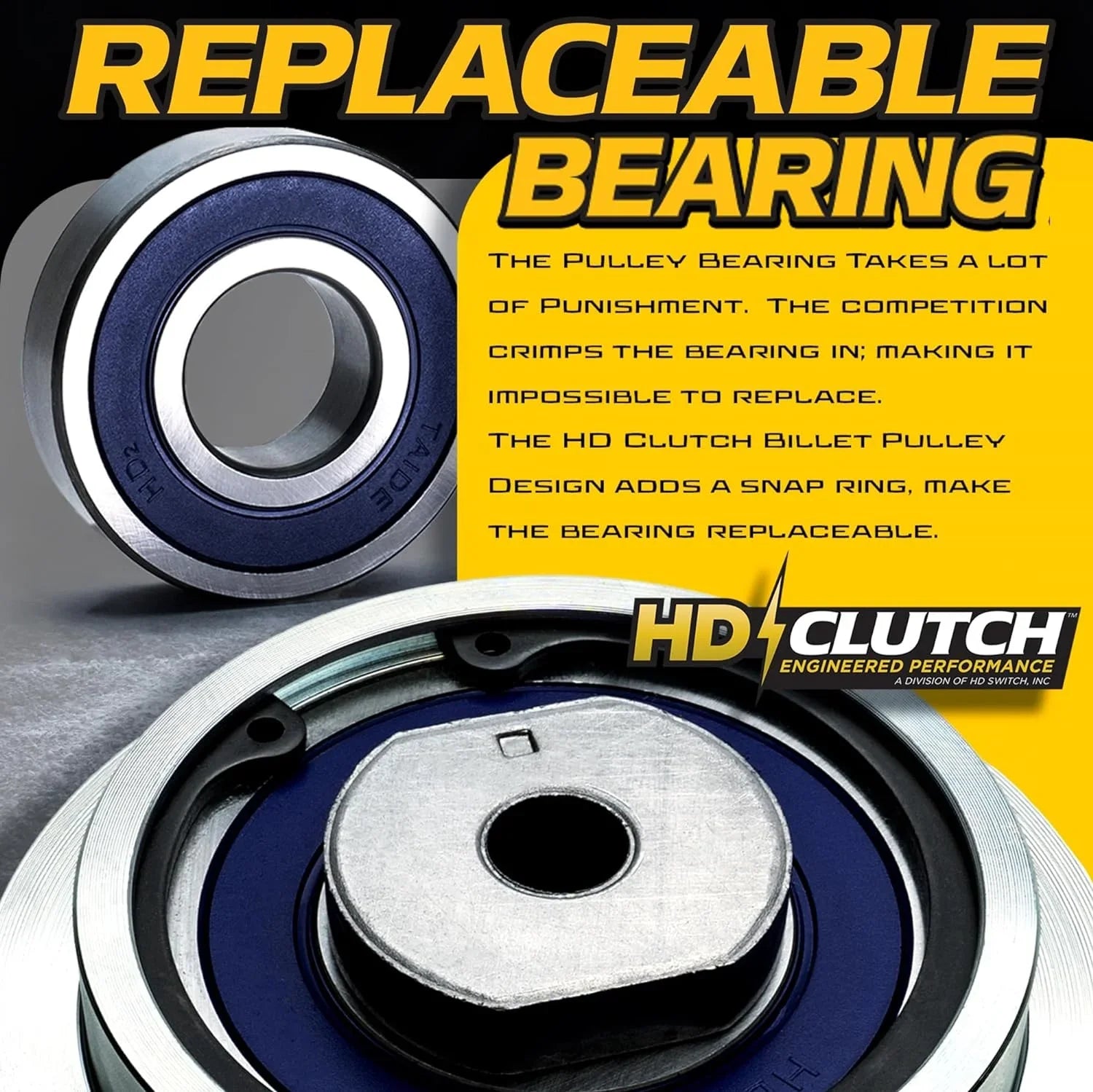 Switch 462715  High Torque 110ftlb ( 95) BigBearing Billet Pulley Blade  Clutch & 10A 483957  Switch fits Scag 462715 Liberty  & Scag Freedom  -,  Zero Turn Lawn Mower